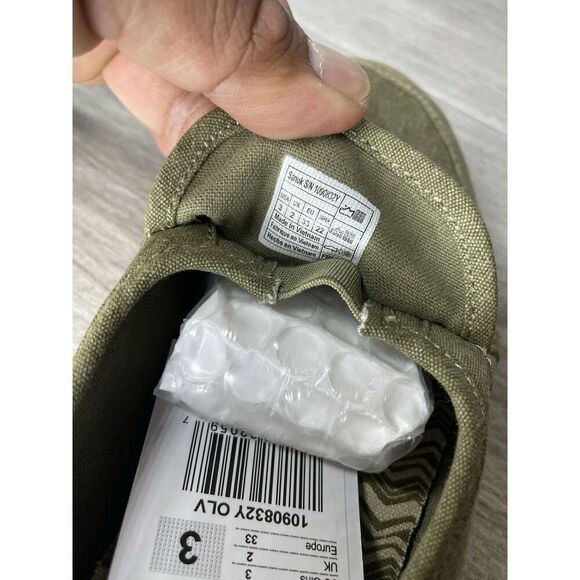 Sanuk Lil Pair O Dice Youth Green Canvas Sidewalk Surfer Shoes Kids Sz 3US/33EU - Picture 7 of 16